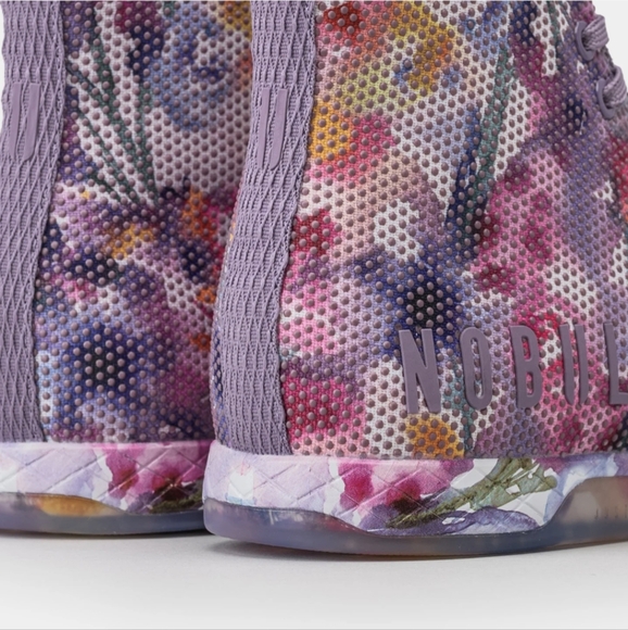 NIB NOBULL FLORAL HIGH-TOP OUTWORK SNEAKER - Picture 5 of 6